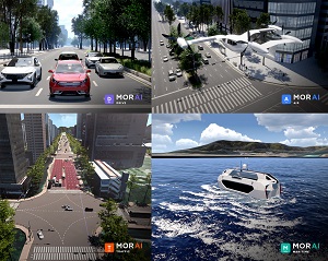 모라이, CES 2024에서 자율주행 시뮬레이션 선보여