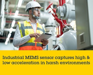 ST마이크로일렉트로닉스, 이중 범위 감지 모션 센서로 산업용 엣지 AI 가속화해